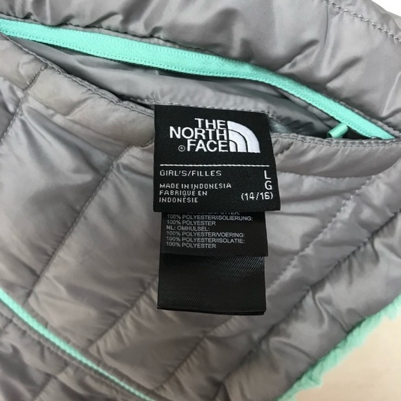 The North Face REVERSIBLE Mossbud Jacket Gray Adult Sm Girl XL - Picture 10 of 12